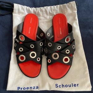Provenza Schouler Leather Strap Sandals